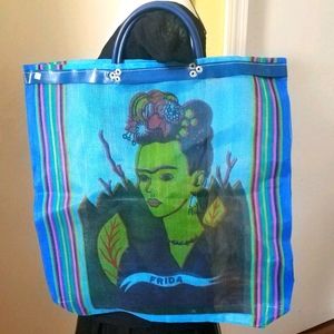 NEW Frida Kahlo Reusable Mercado Mesh Bag